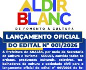 Convite Lançamento oficial do Edital Nº 001/2026 – Aldir Blanc
