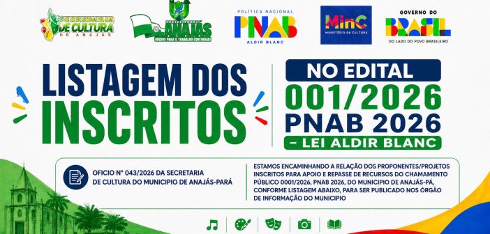 LISTAGEM DOS INSCRITOS EDITAL 001-2026