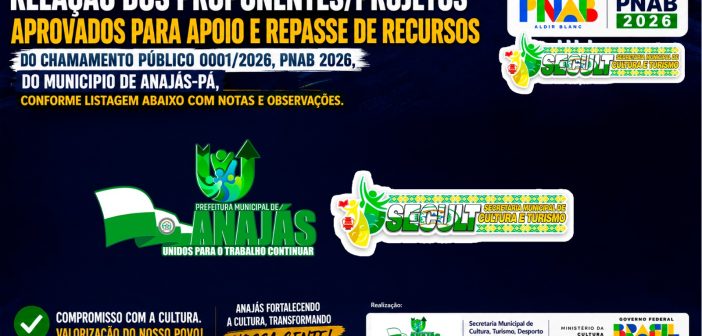 LISTAGEM DOS APROVADOS E NOTAS EDITAL 001/2026