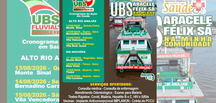 Cronograma da Ação em Saúde!